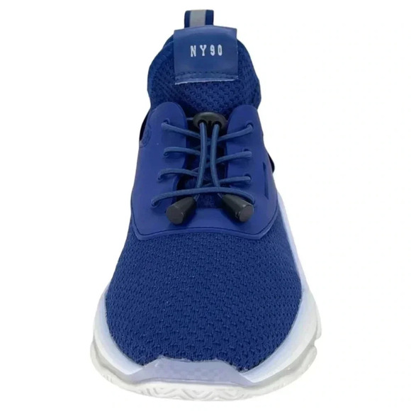 Steve Madden Impact Navy Mesh Mid Top Mens Fashion Sneakers Size 7.5M - Picture 4 of 12